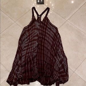 maroon tie dye dress - urban outfitters